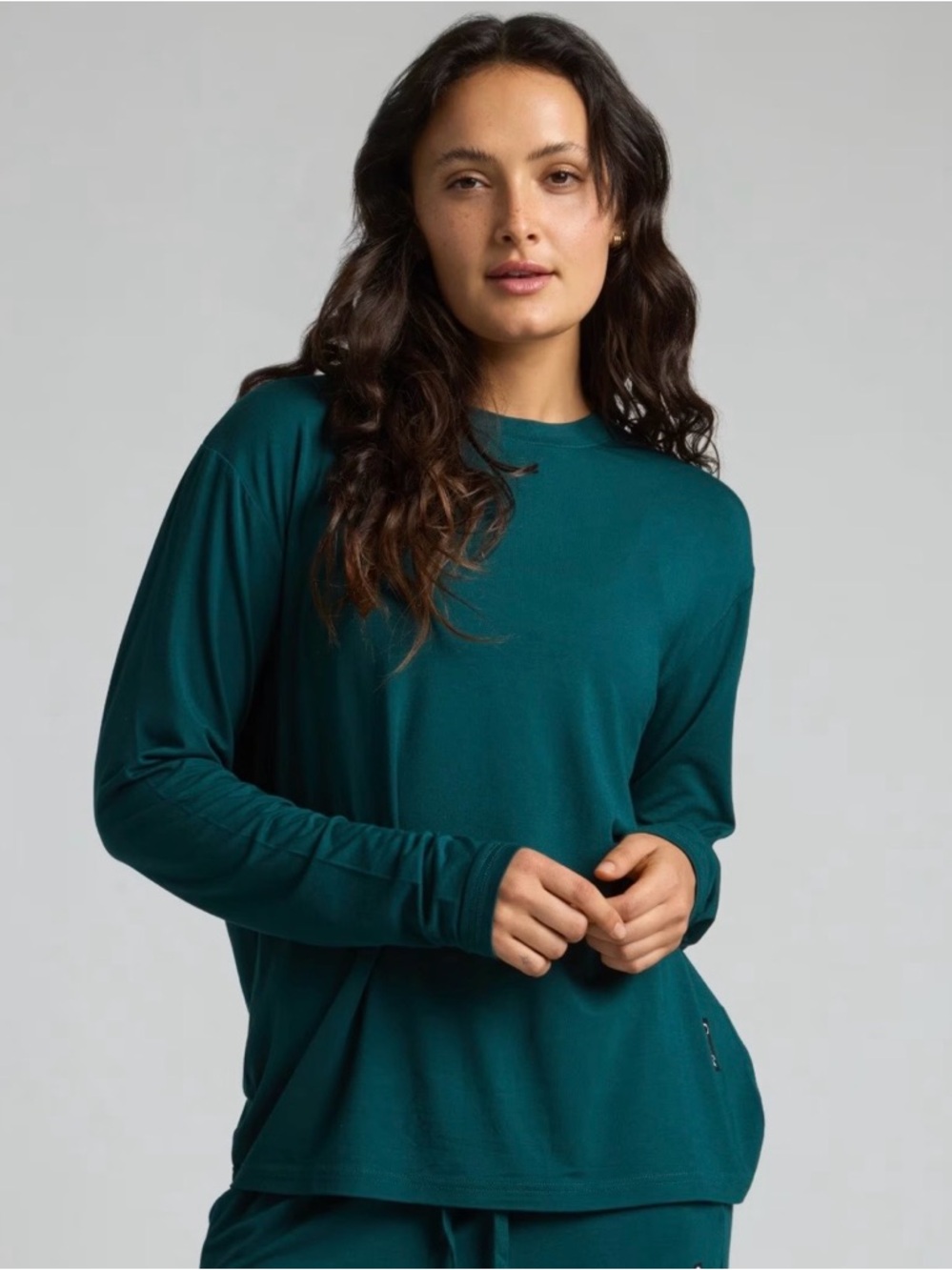 Cloud Lounge Long Sleeve Tee in Alpine